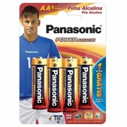 Pilha Panasonic Alcalina Pequena AA 6 Un. 16935