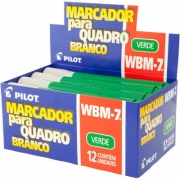 Marcador Para Quadro Branco Azul WBM-7 Verde Caixa Com 12 Un. Pilot 03533