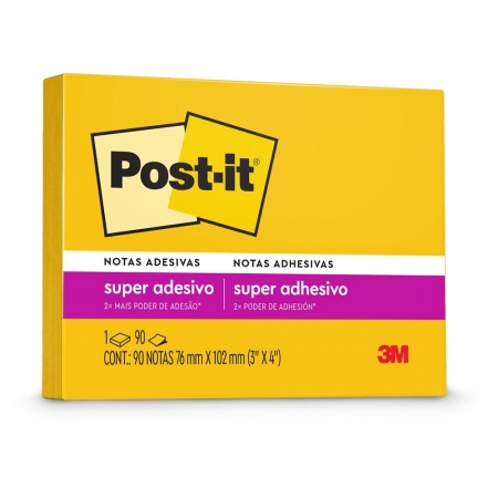 Post-It 76mmx102mm Amarelo Sol 90 Folhas Hb0004657191 3M 32314