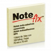 Bloco Adesivo Notefix Amarelo - 76mm x 76mm - 100 folhas 12836