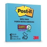 Bloco de Notas Super Adesivas Post-it® Refil Céu Azul 76 mm x 76 mm - 90 folhas 20543