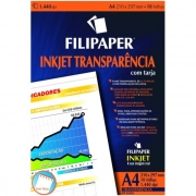 Transparência Jato de Tinta A4 com Tarja Env com 10 Fls 02602 Filipaper 11526