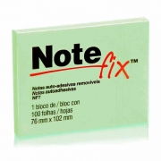 Bloco Adesivo Notefix Verde - 76mm x 102mm - 100 folhas 08923