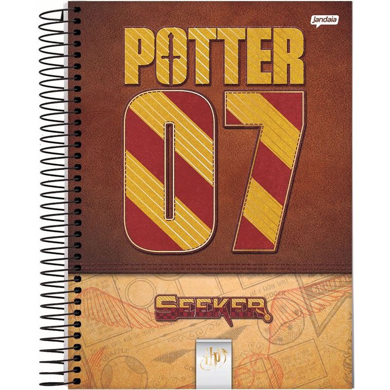 Caderno Jandaia Harry Potter Capa Dura Colegial 1X1 80 Fls 66974-20 28282