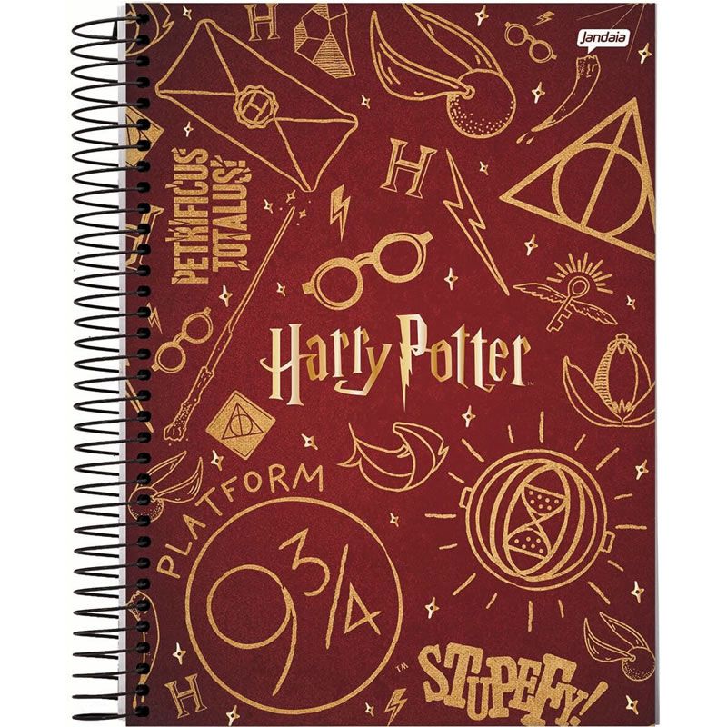 Caderno Jandaia Harry Potter Capa Dura Universitário 1X1 96 Fls 63599 25642