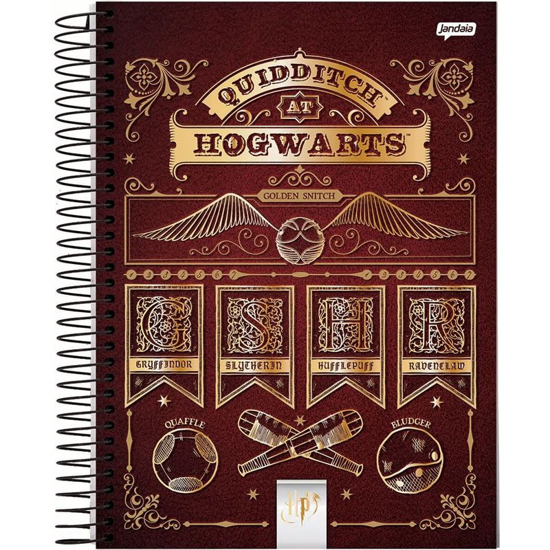 Caderno Jandaia Harry Potter Capa Dura Universitário 1X1 96 Fls 63599 25642