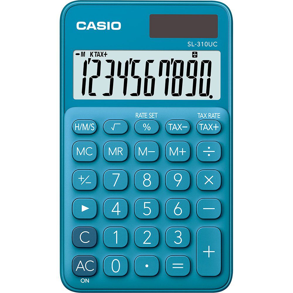 Calculadora Casio de Bolso SL-310UC My Style 10 Dígitos Azul 28238