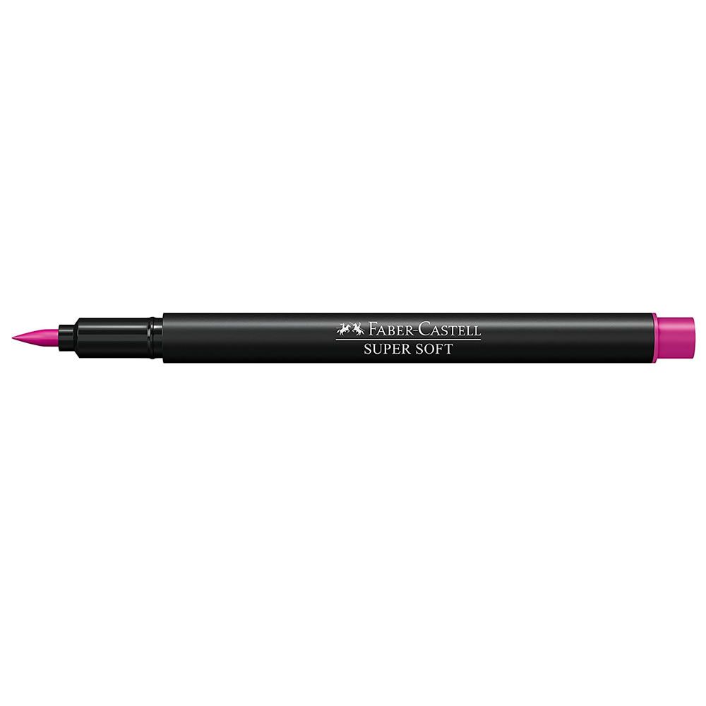 Caneta Pen Brush Faber-Castell Supersoft Rosa Hsoft/Rs 28203