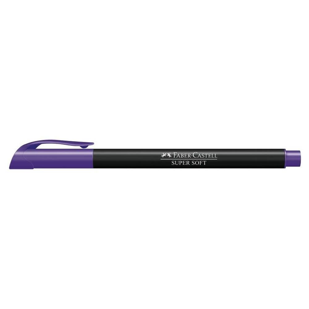 Caneta Pen Brush Faber-Castell Supersoft Roxo Hsoft/Rx 28206