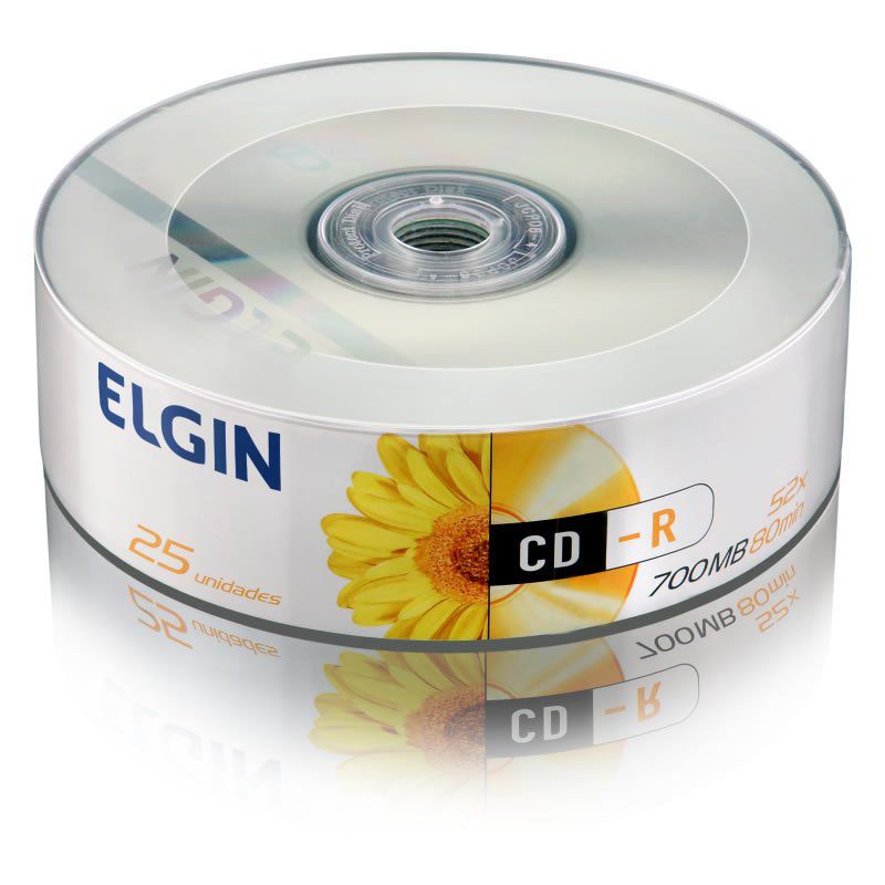 CD-R Elgin 700Mb Pino Com 25 Unidades 82160/82178 15216