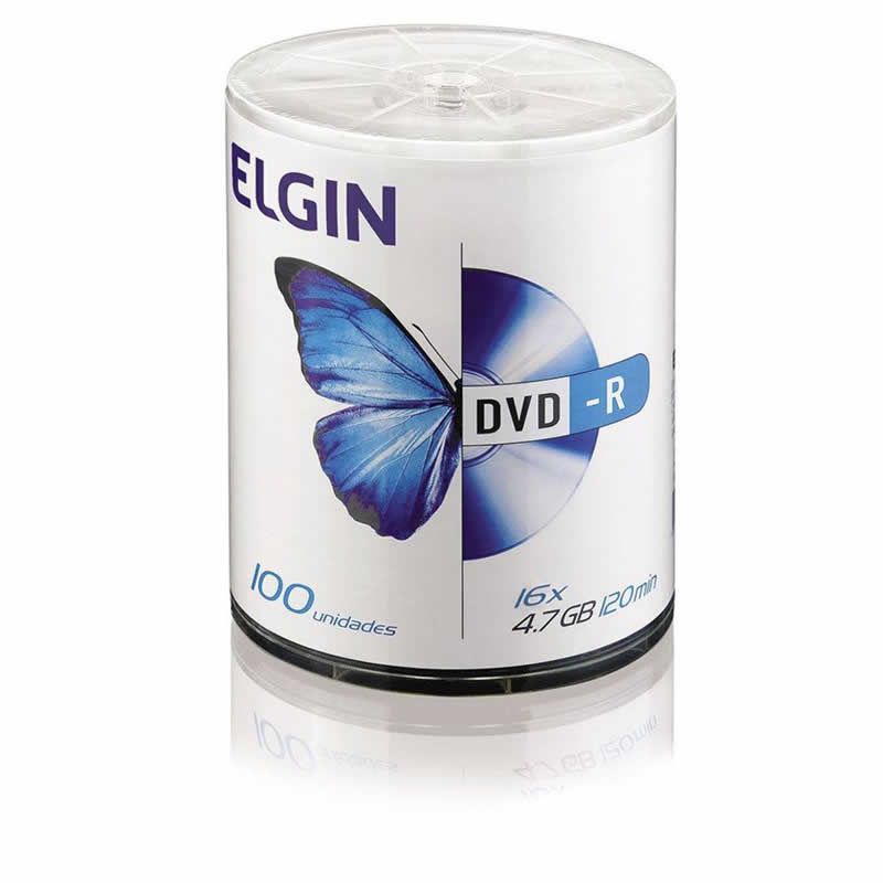 DVD-R Elgin 4.7Gb 16X Tubo Com 100 Un. 82067/82050 21387