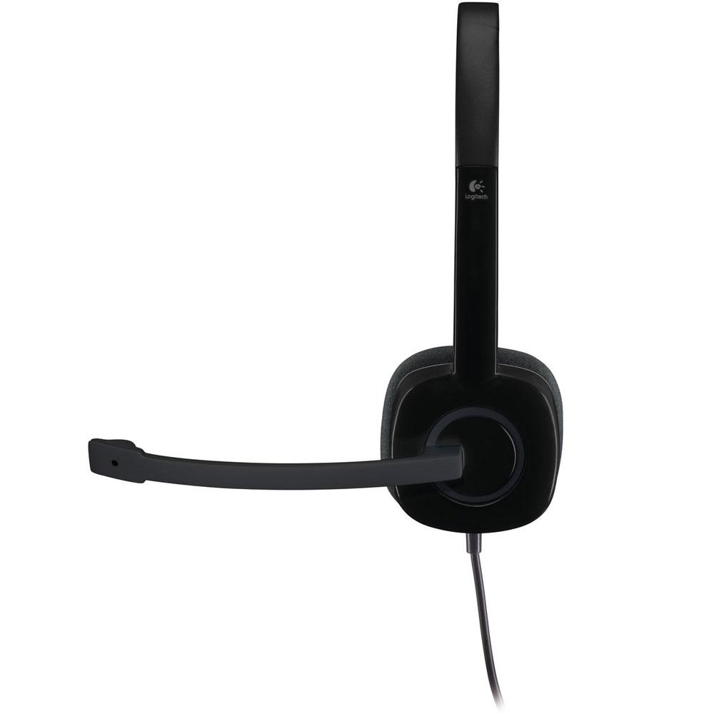 Fone Headset Logitech Com Microfone H151 24952