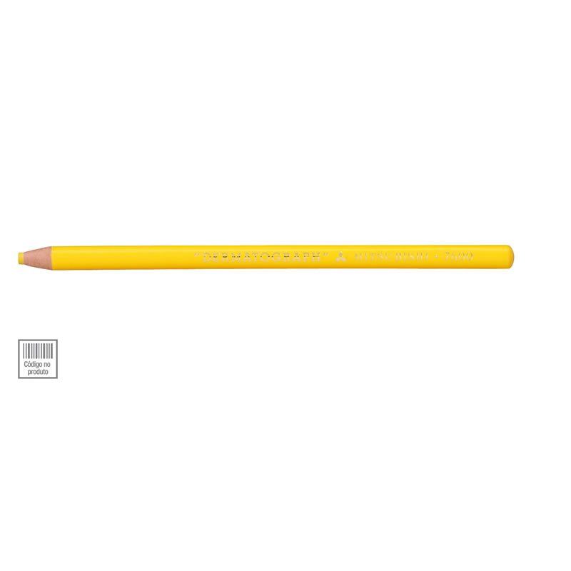 Lápis Dermatográfico Redondo Amarelo Caixa Com 12 Unidades 7600 Mitsubishi 02862