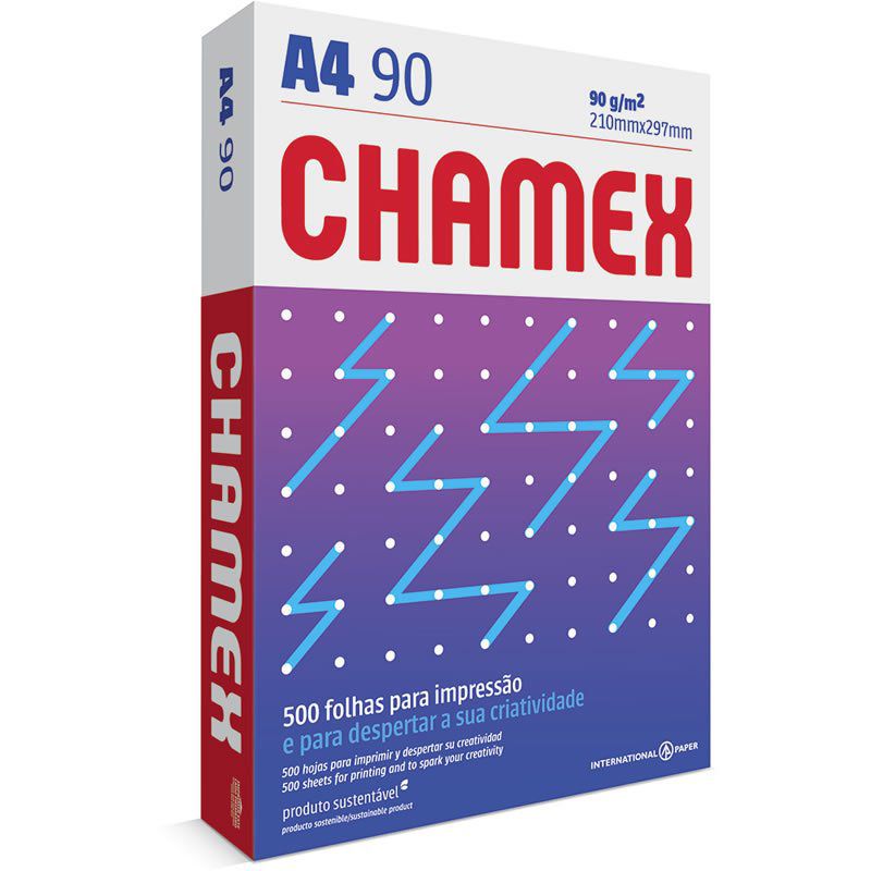 Papel A4 Chamex Super 90g Com 500 Folhas 15642