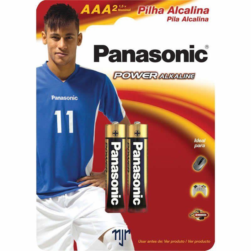 Pilha Panasonic Alcalina Palito AAA 2 Un. 10410
