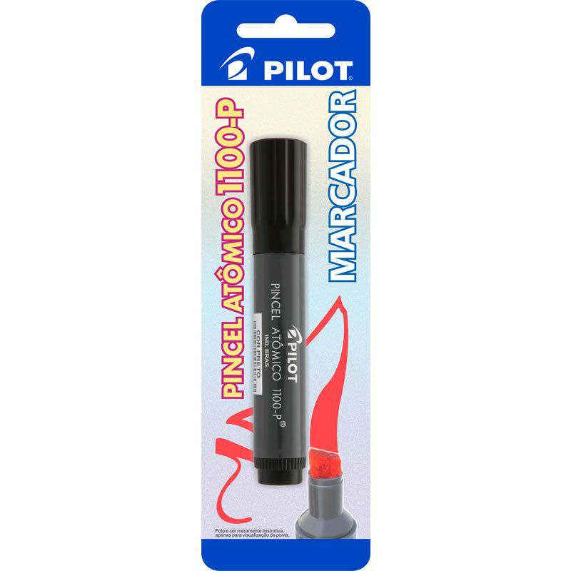 Pincel Atômico Preto 1100-P Pilot 01747