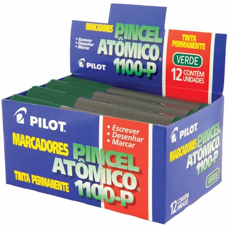 Pincel Atômico Verde 1100-P Caixa Com 12 Unidades Pilot 05981