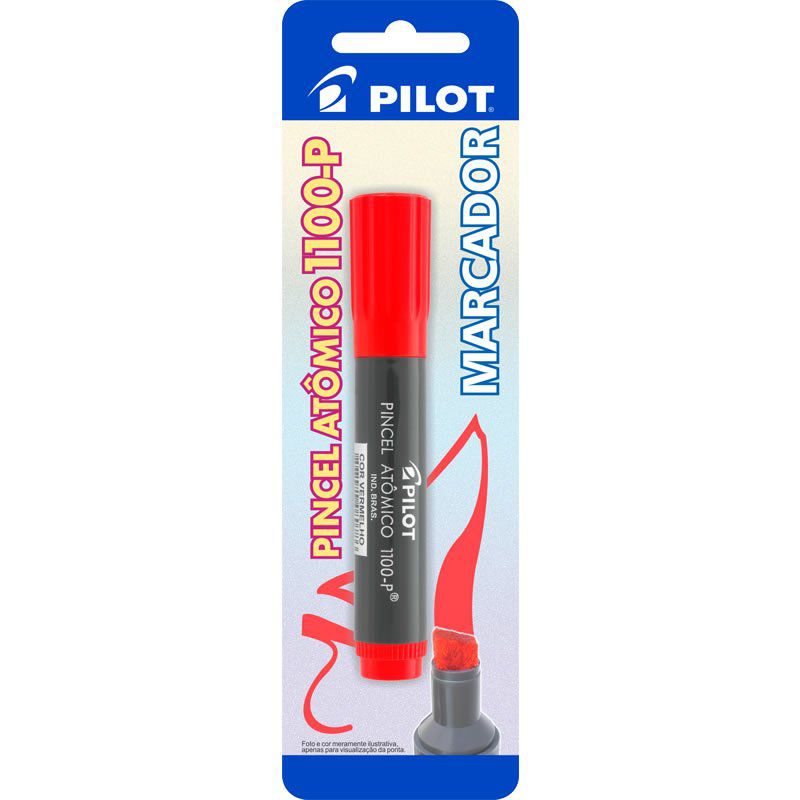 Pincel Atômico Vermelho 1100-P Pilot 01748