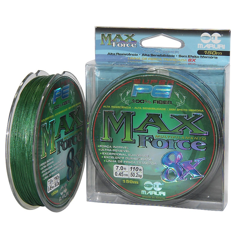 Linha Multifilamento Maruri Max Force 8x 150m Verde