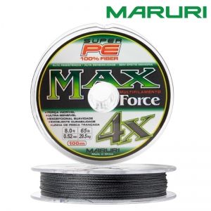 Linha Multifilamento Maruri PE Max Force 4X 100m Cinza