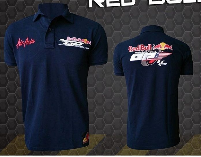 Camiseta Polo Red Bull Powered Preta