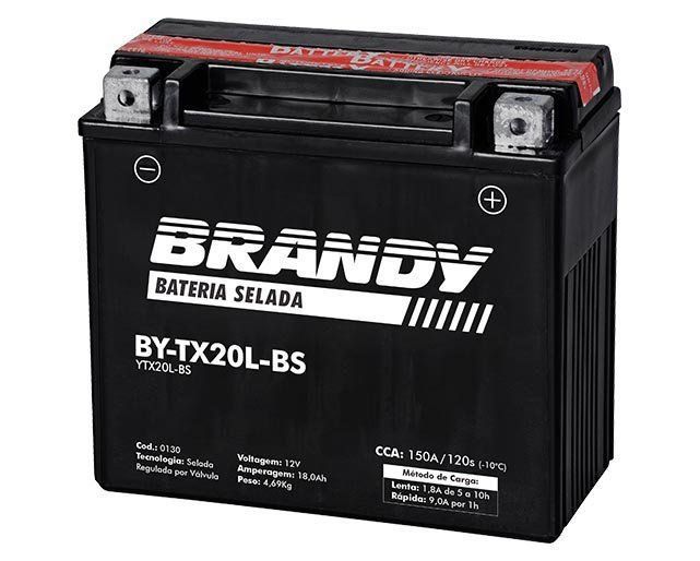 Bateria Harley Softail Dyna 883 Selada Brandy BY-TX20L-BS