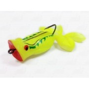 Isca Marine Sports Art Frogger Sapinho Cor 45 Amarelo Traços Verdes