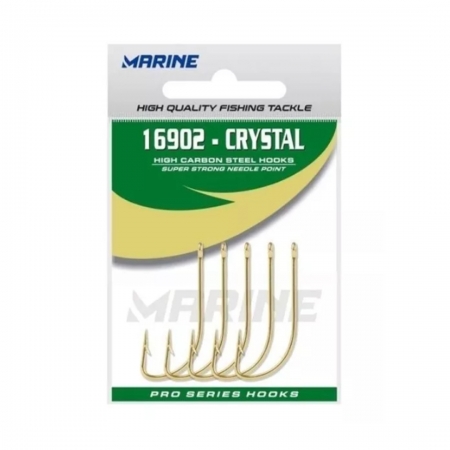 Anzol 16902 Crystal Gold Marine Sports n°06 Cartela com 50 Unidades