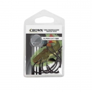Anzol Crown Super Catfish Black Preto Número 1/0 Cartela Com 5 Unidades