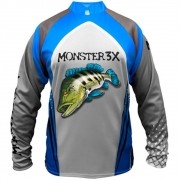 Camiseta de Pesca Monster 3X New Fish 03 Tucunaré com Proteção Solar UV