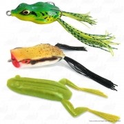 Kit de Iscas para Traíra com 3 unidades X- Frog Monster 3x + Crazy Frog Yara + Art Popper Marine Sports