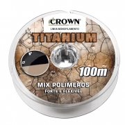 Linha de Pesca Crown Titanium Monofilamento 0,16mm 5lbs 100m