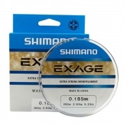Linha de Pesca Shimano Exage Monofilamento Extra Forte 300m 0,185mm 2,9kg