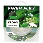 Linha Multifilamento de Pesca Crown Fiber Flex 0,14mm 16lbs 100M