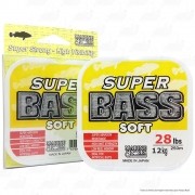 Linha Super Bass Yellow (amarela) Marine Sports 0,435mm 28lb Monofilamento 250m