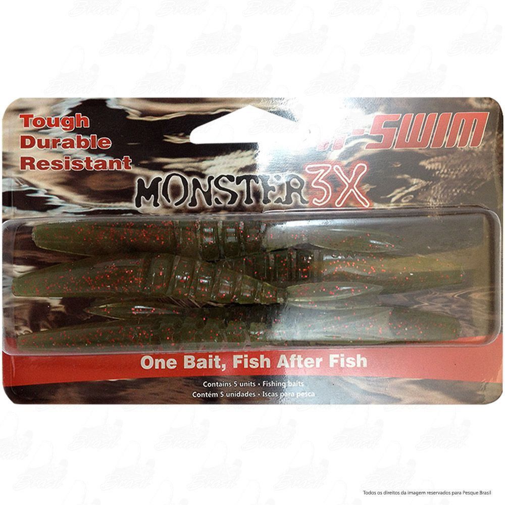 Isca Soft Monster 3x X-Swim 9cm Cor Forest 013