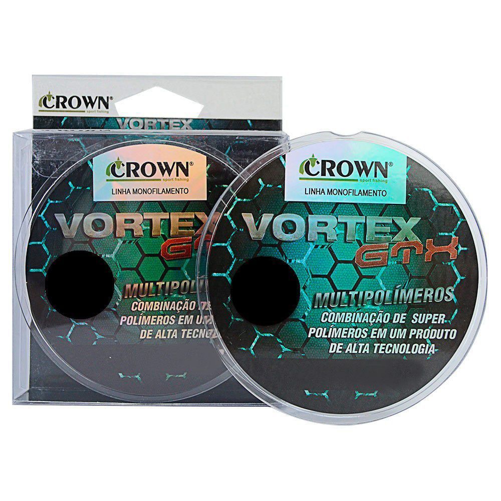 Linha de Pesca Crown Vortex GTX Monofilamento 0,23mm 12Lbs 300M