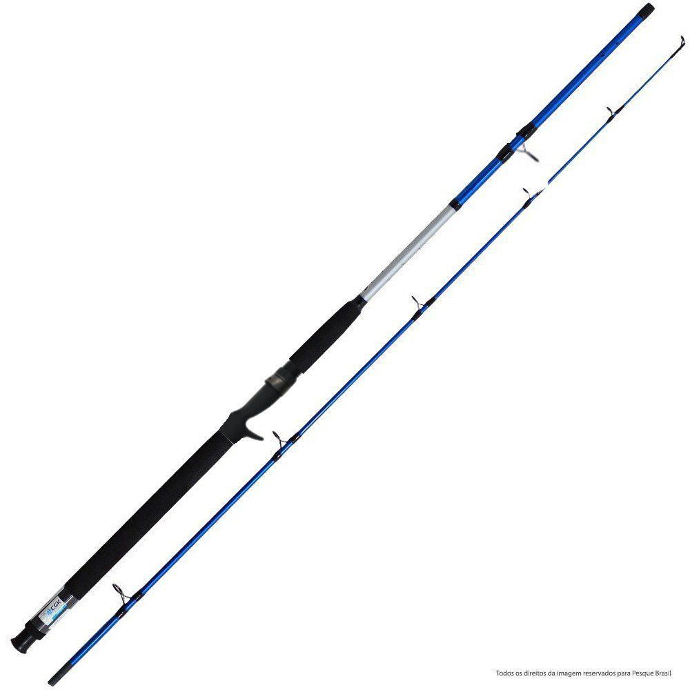 Vara de Pesca Shimano Cruzar Blue 1,80m 8-16Lbs Ação Média Potência Média AX2602 Para Carretilha 2 Partes