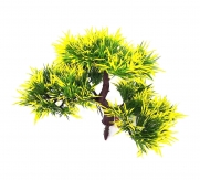 Árvore Bonsai artificial PLT Verde e Amarelo 19cm - 32124001