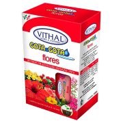 Fertilizante Vithal Gota a Gota para Flores com 6 Ampolas de 32ml