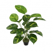 Jiboia Artificial Arbusto Verde 18F com vaso 70cm