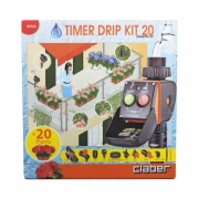 Kit de irrigação Drip 20 vasos com Timer - Claber