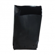 Saco para mudas aproximadamente 15cm x 20cm plástico preto para manga, maracujá ou cacau 100 unidades