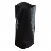 Saco para mudas aproximadamente 19cm x 35cm plástico preto 100 unidades