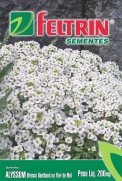 Sementes de Alyssum Branco Benthami Flor de Mel - Feltrin Linha Flores Econômica 200mg