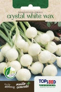 Sementes de Cebola Crystal White Wax (para conserva) 400mg - Topseed Linha Tradicional