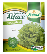 Sementes Orgânicas de Alface Crocantela 0,05g - Korin