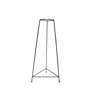 Suporte Tripé Triangular Preto 60cm para Vaso Autoirigável Médio N03 Raiz