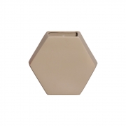 Vaso Cerâmico de Parede Colmeia Clear Coffee 24,5cm x 26,5cm - 6114