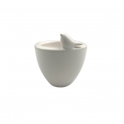 Vaso de Cerâmica Bird Branco Grande 14cm x 12cm - 42515